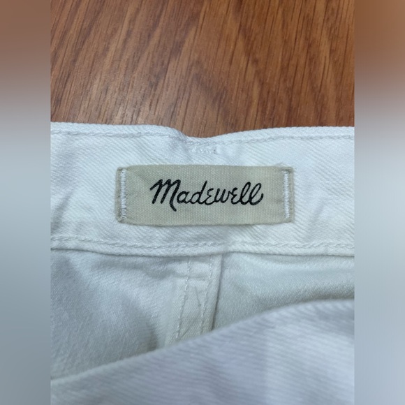 Madewell The Perfect Summer Jean High Rise Deconstructed Hem Tile White Size 25 - Picture 6 of 7